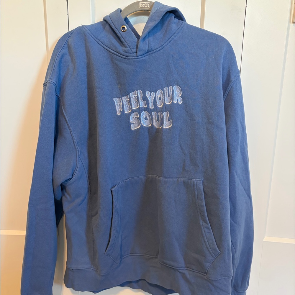 Feel your soul Blue Hoodie